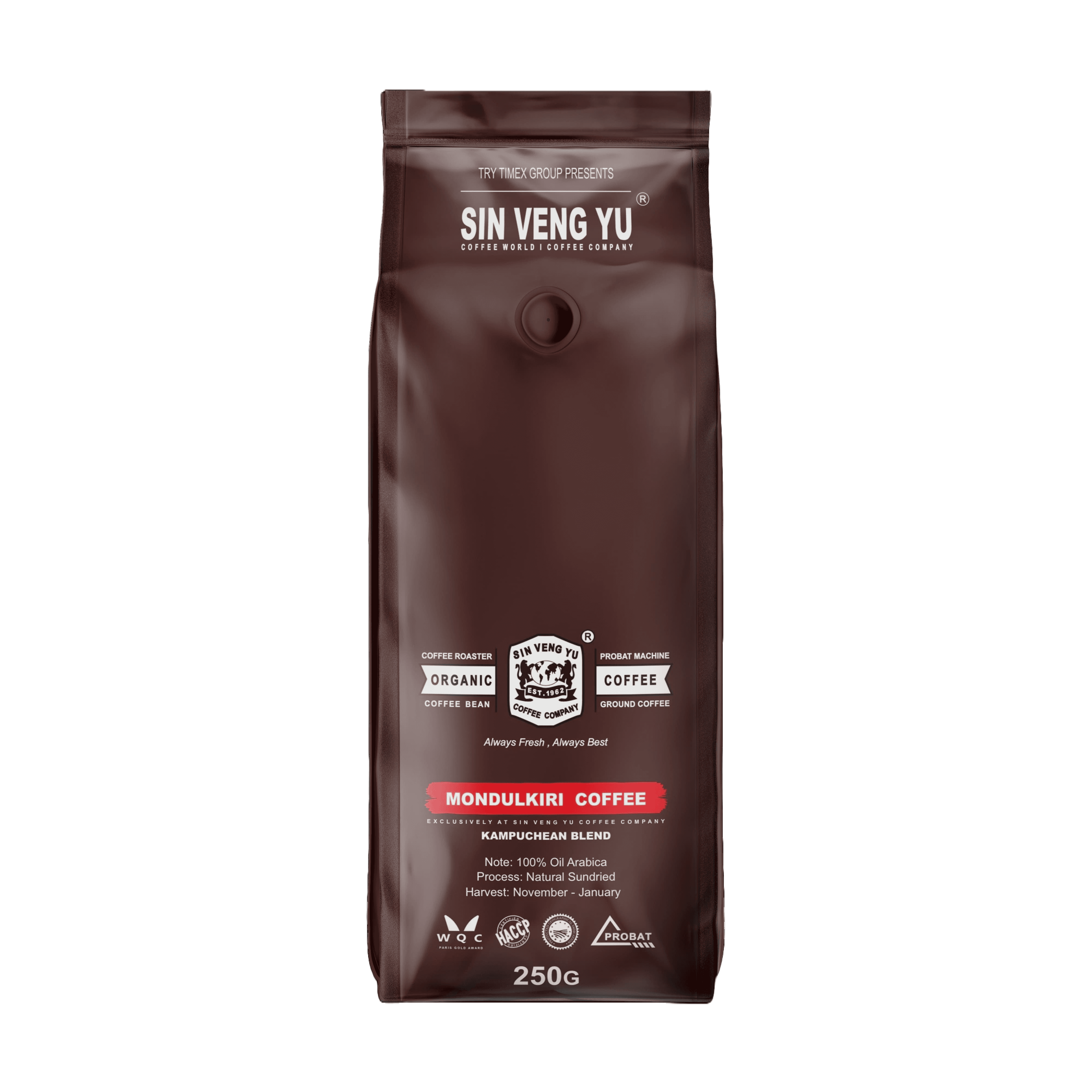 Mondulkiri Oil Arabica coffee bag