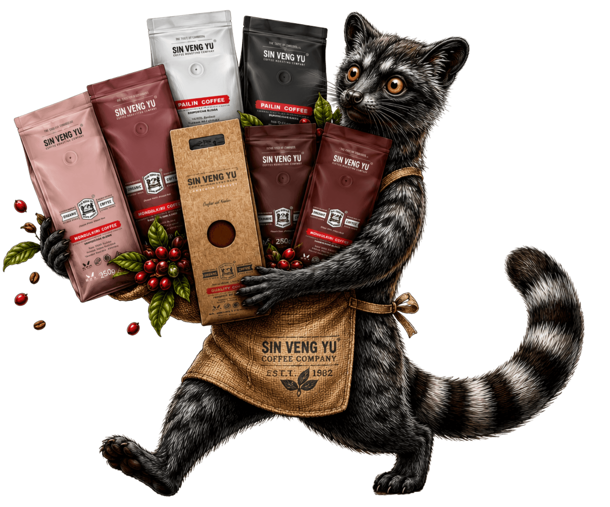 Sin Veng Yu Coffee Mascot